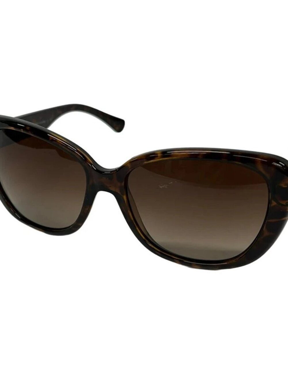 COACH HC8136 Dark Brown Black Plastic Sunglasses
